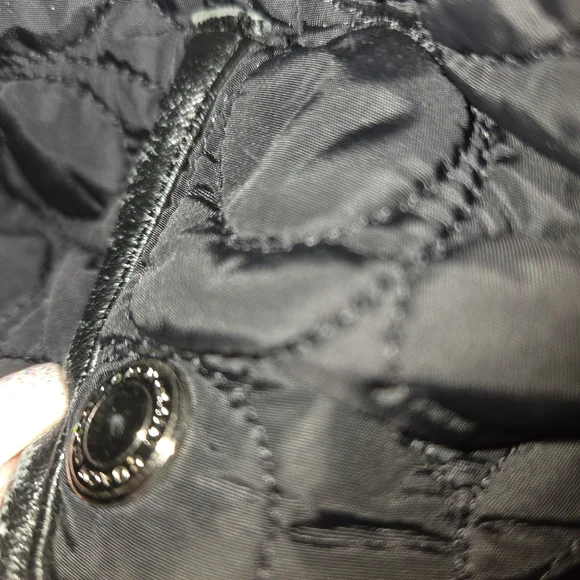 Coach Quilted Monogram "C" Jacket Sz Small - Picture 4 of 8